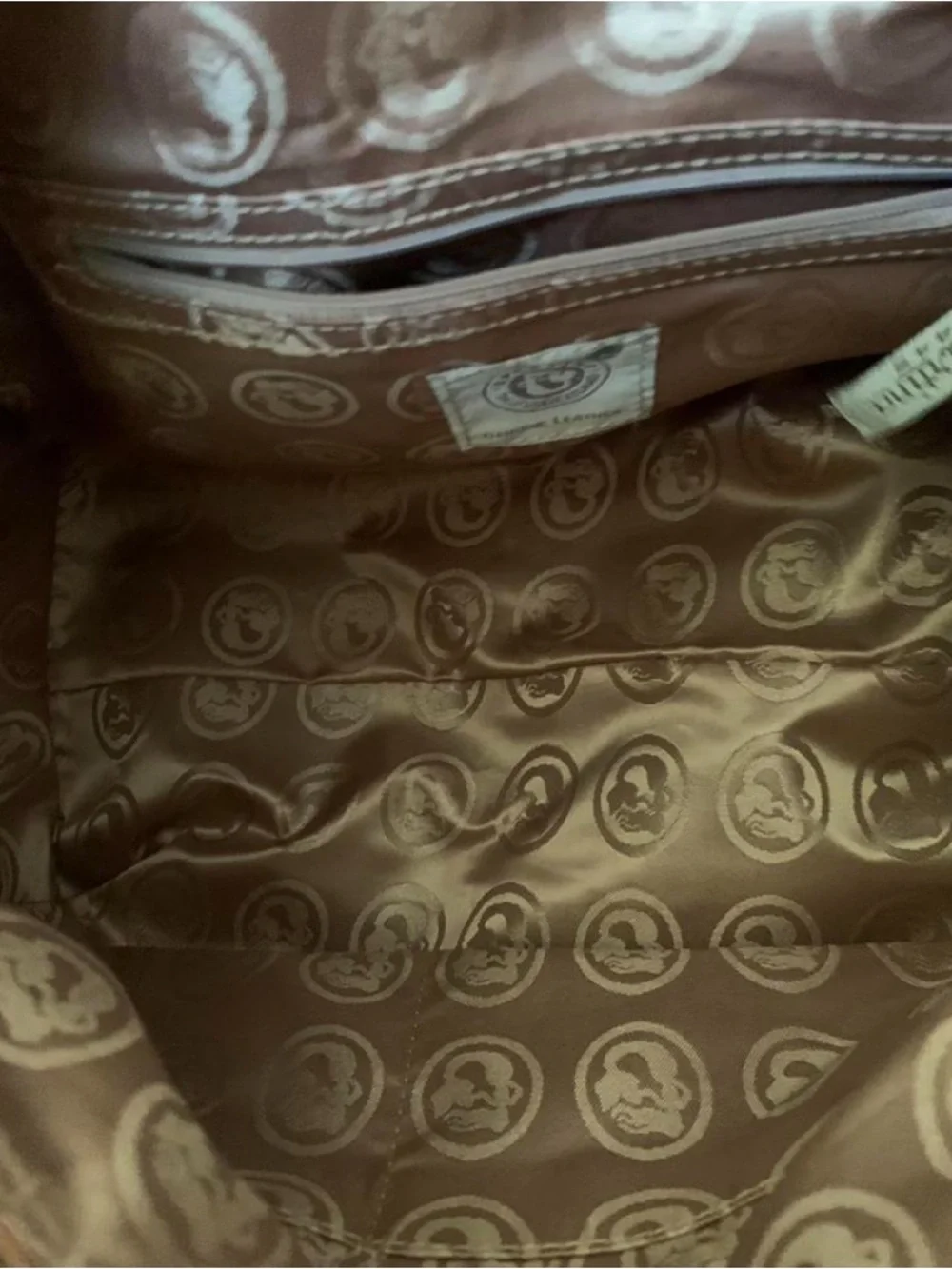 Rare Spartina 449 Tan Leather Handbag with Leopard Accents